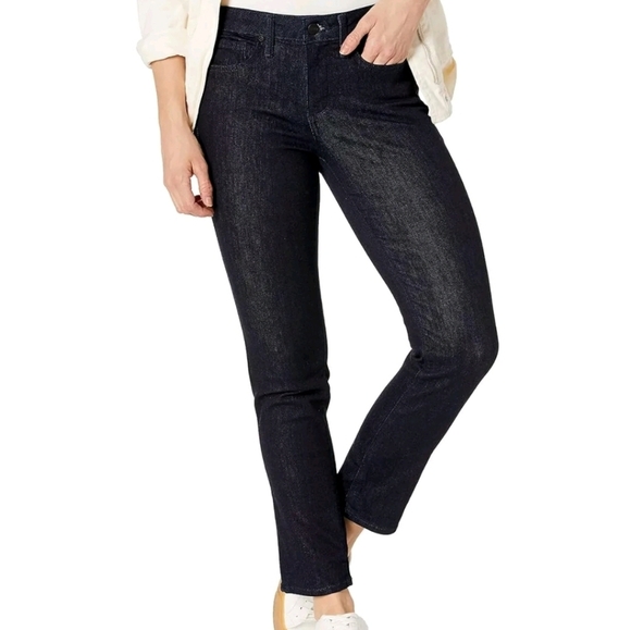 NYDJ Denim - NYDJ Petite Sheri Slim Jeans Slimming & Flattering Fit PBDMSS2336 16P BLACK NWT